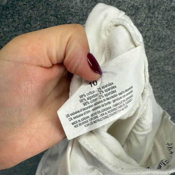 Gloria Vanderbilt Jeans Women 10 White Denim Light All Around Slimming Effect - Picture 7 of 8